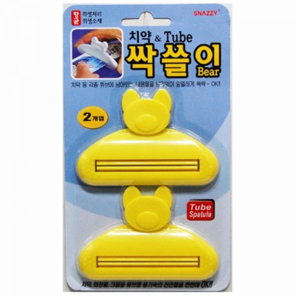 곰돌이 치약짜개 2P 욕실용품정리 핸드크림짜개