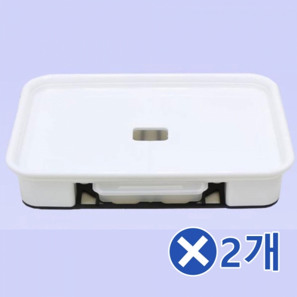 직사각 화분받침대-5호x2개 화분물받이 다육이받침대