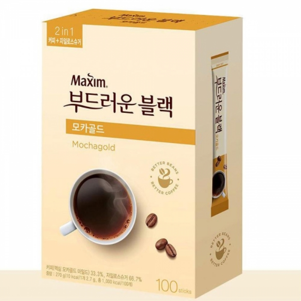 맥심 블랙커피믹스 모카골드 100개입 간단하게 혼족