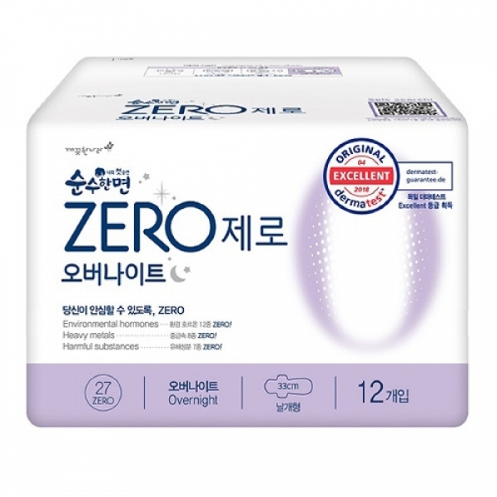 순수한면ZERO(오버나이트수퍼롱 12P)