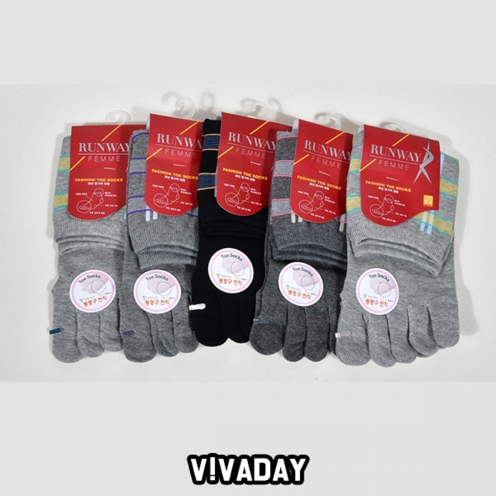 VIVADAY-YS44 양말세트 여성 장목 5켤레혼합