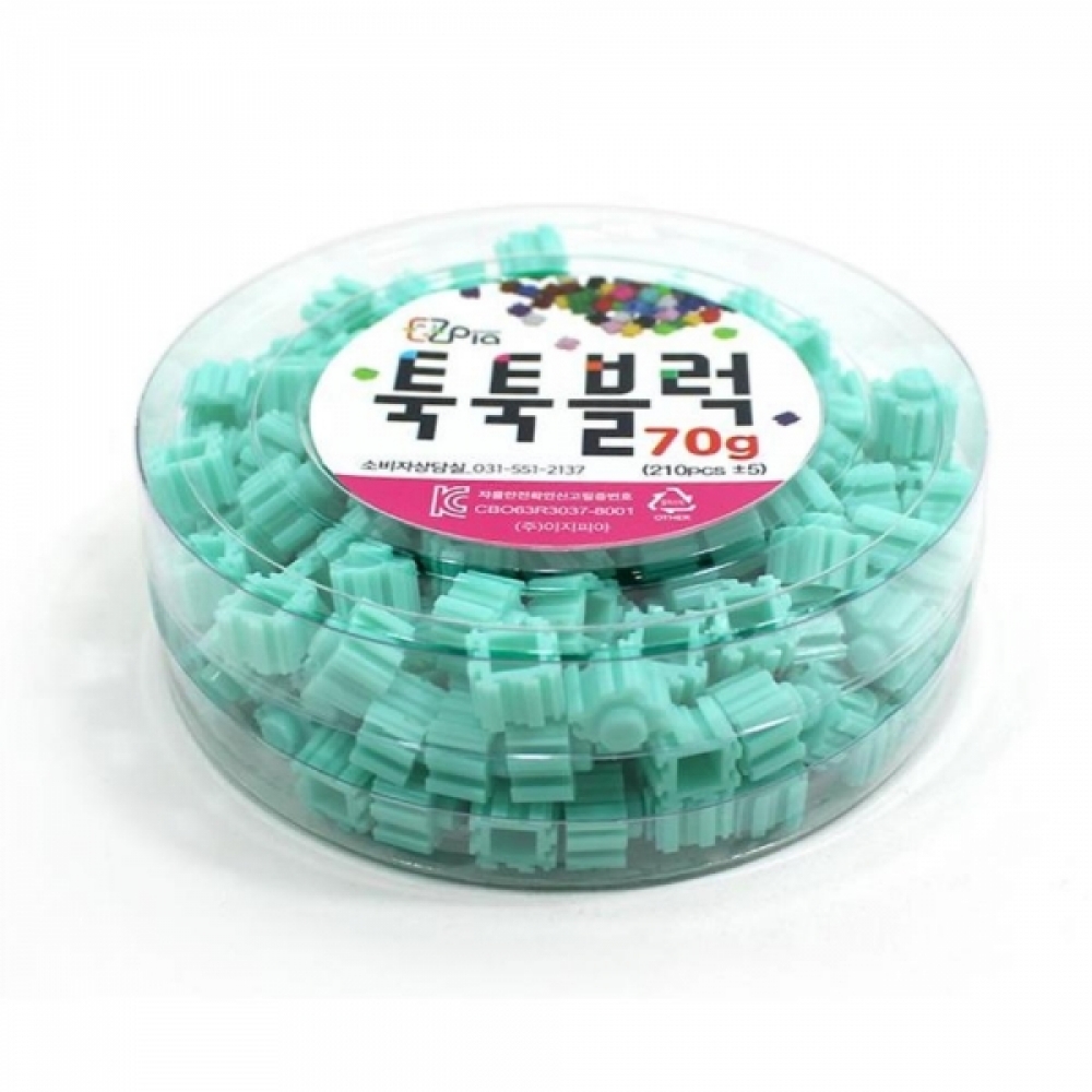 미니블럭 툭툭블럭 70g-민트 조카선물 미니블록
